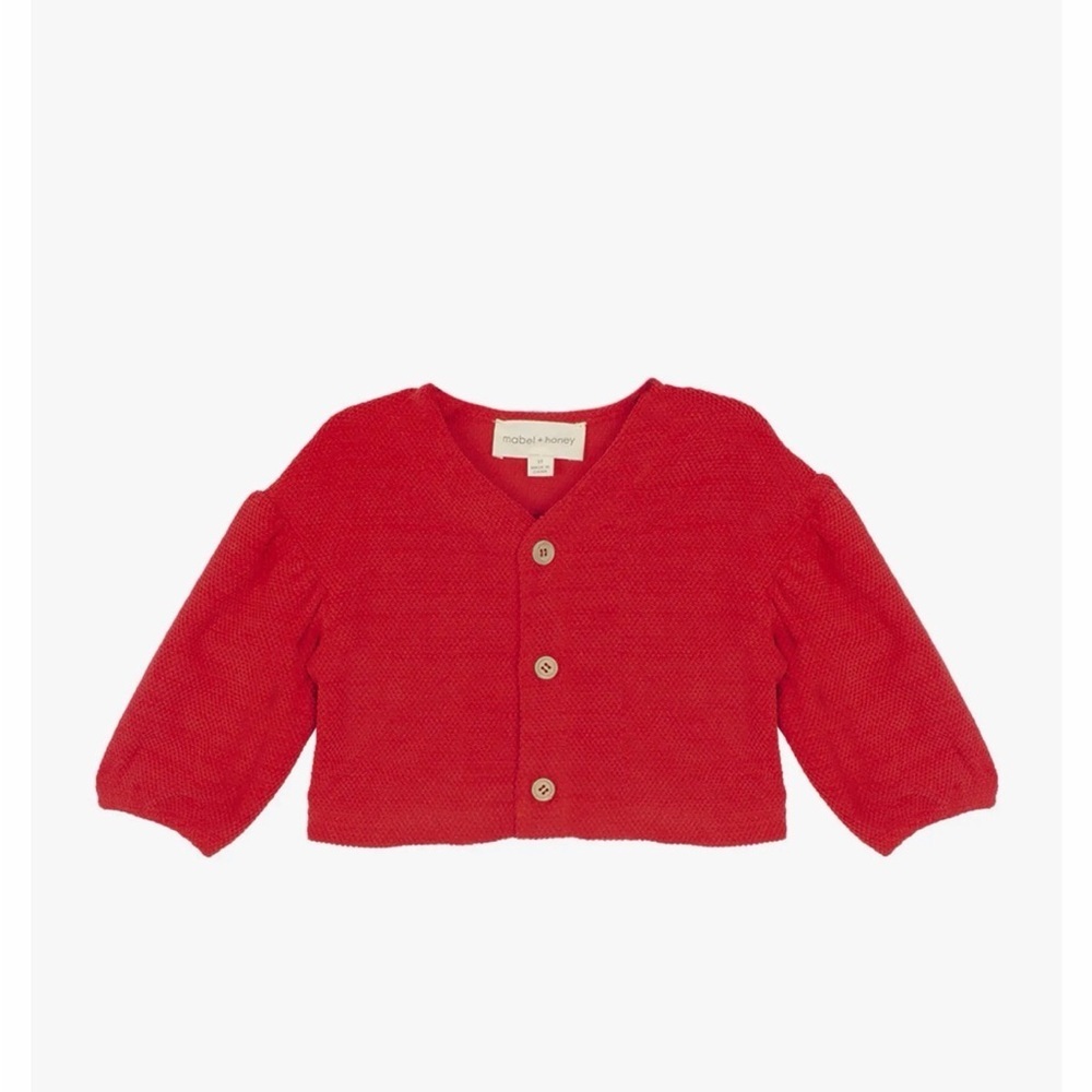 Mabel+Honey red cardigan